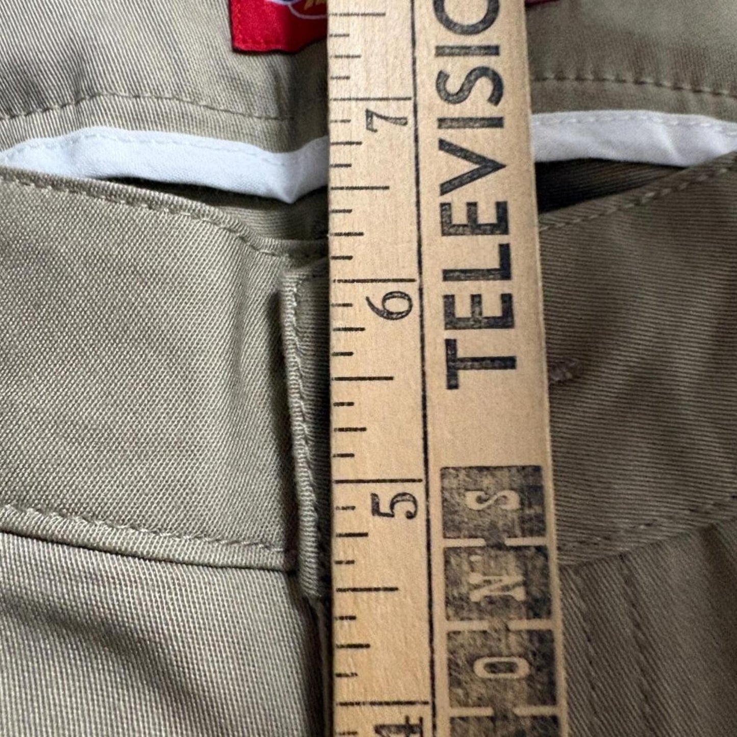 Dickies Girl Low Rise Skinny Pants Womens Size 1 Khaki Beige Stretch Chino NWT