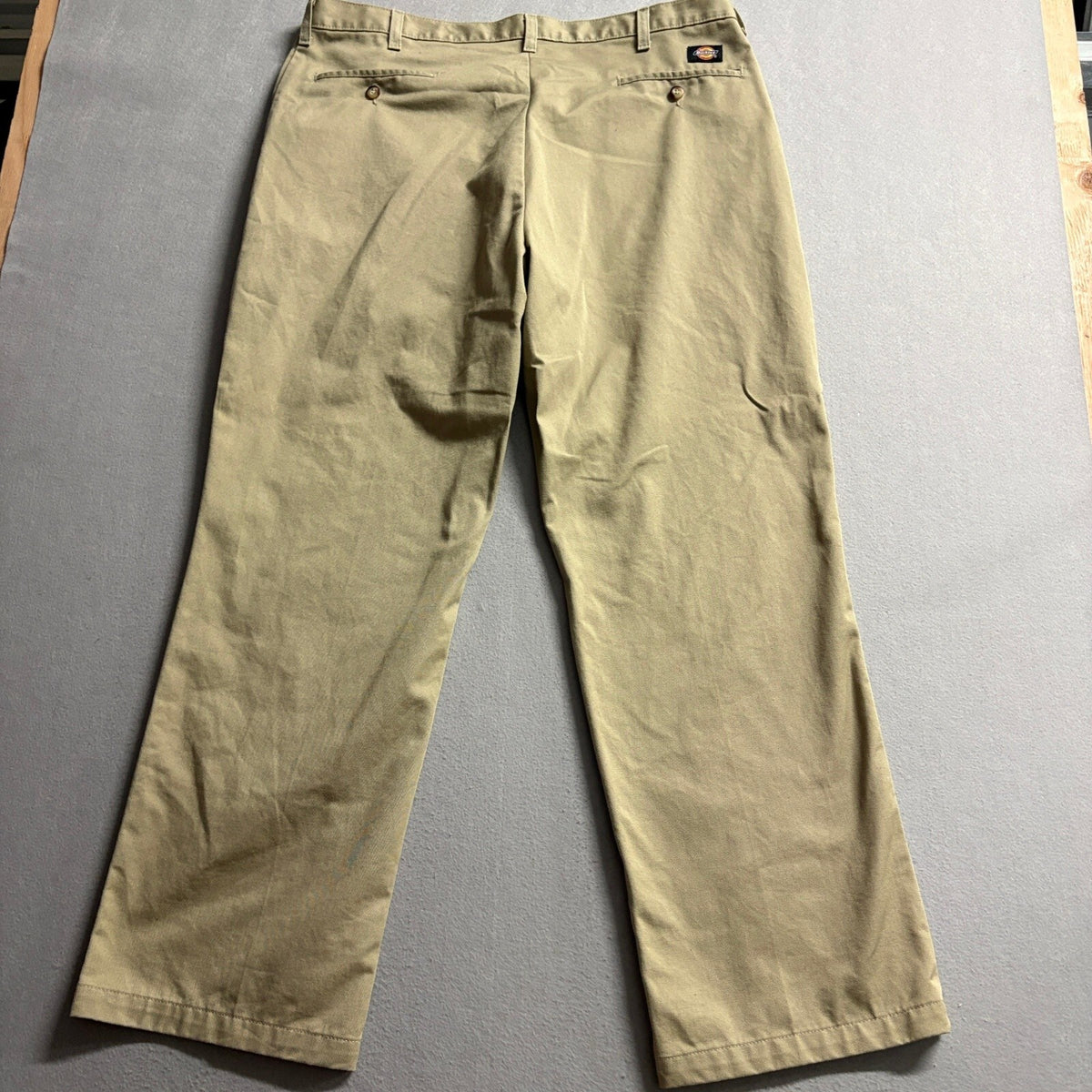 Dickies Pants Mens 40x32 Khaki Tan Cotton Twill Chino Workwear WP314KH