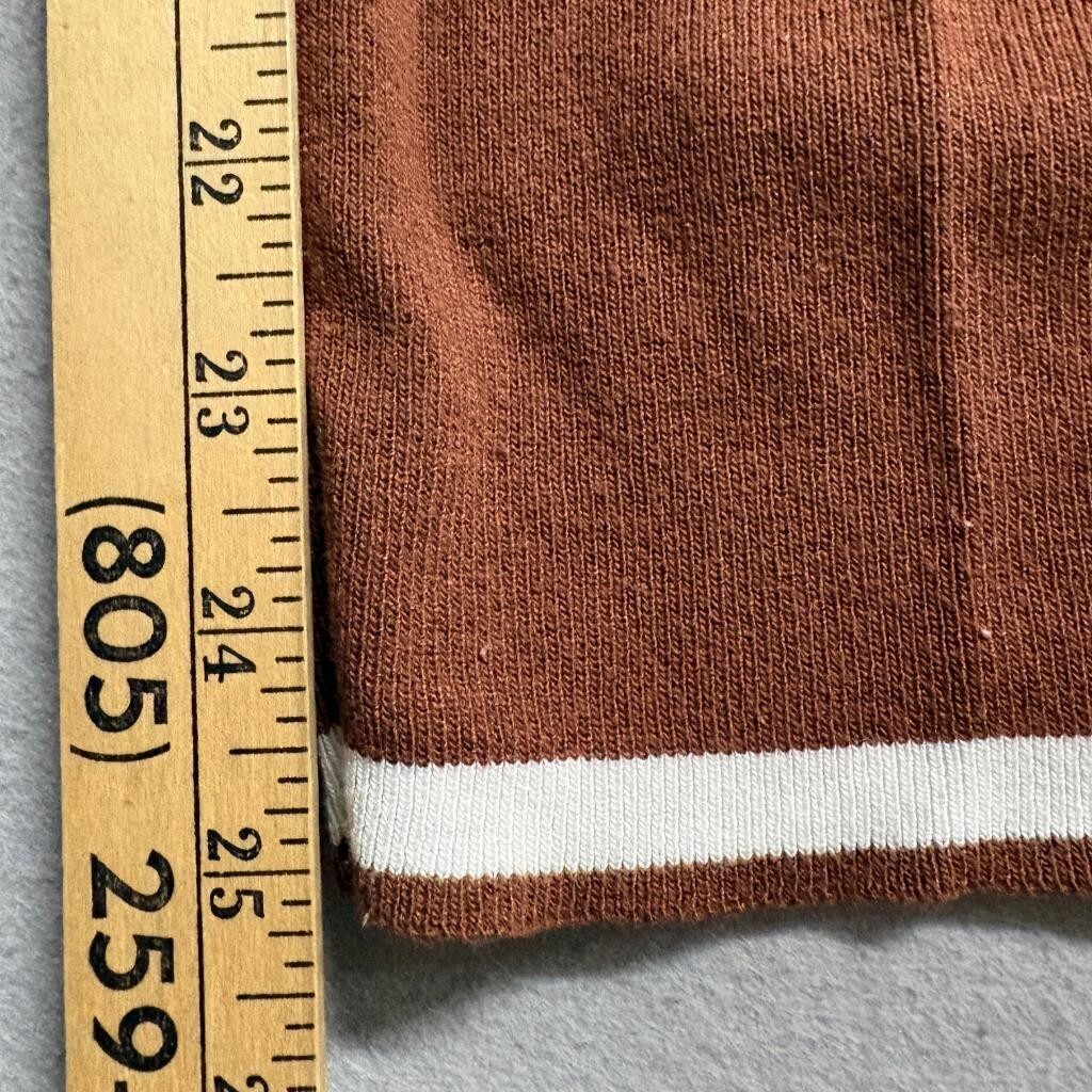 Unbranded Brown Knit Wide Leg Pants Womens Size S Viscose Lounge Cozy