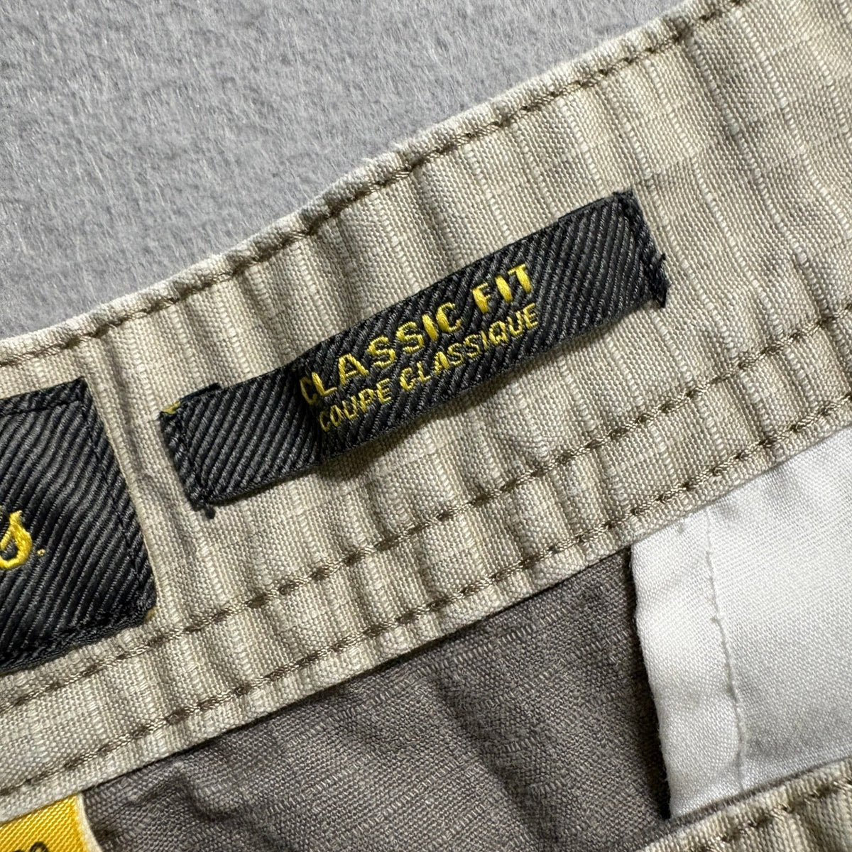Cabelas Mens Cargo Pants 44x30 Gray Cotton Ripstop Classic Fit Outdoor Hiking