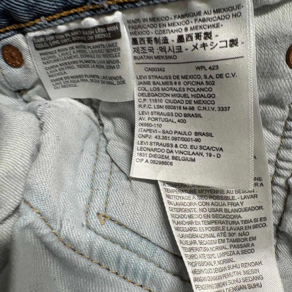 Levis 501 Original Fit Jeans Mens 34x34 Blue Denim Button Fly Stretch Pants