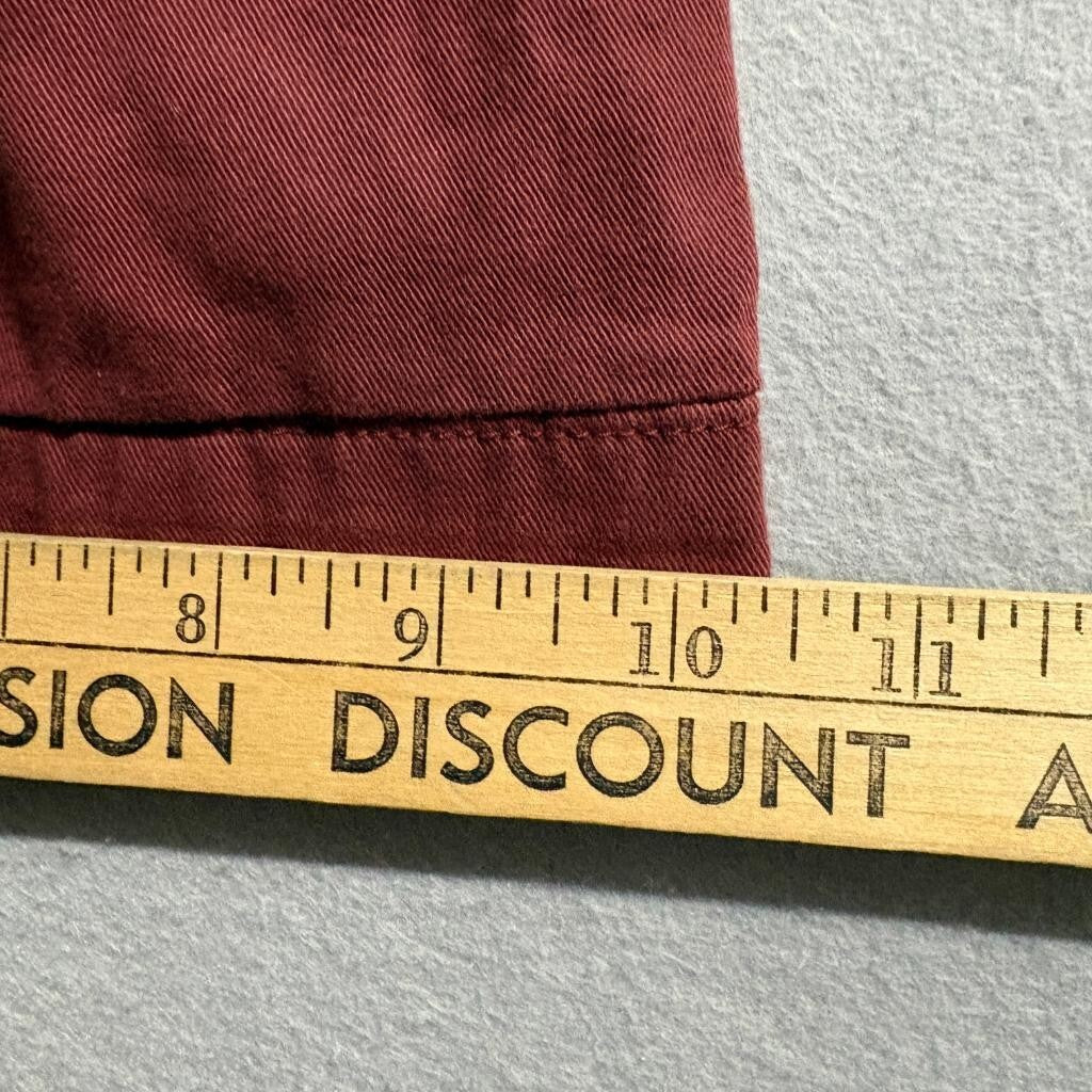Indigo Rising Cargo Pants Womens 5/27 Red Cotton Wide Leg High Rise Utility