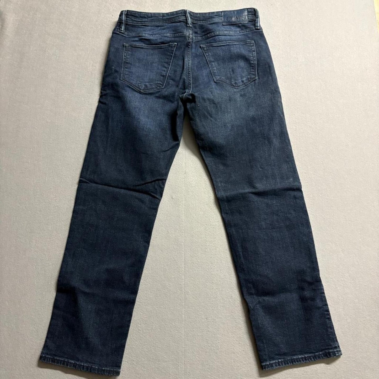 Chaps Slim Straight Jeans Mens 32x30 Dark Wash Denim Blue Pants