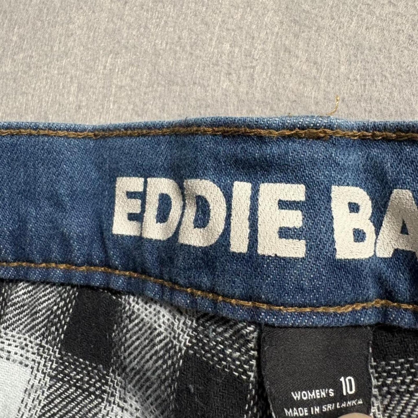 Eddie Bauer Flannel Lined Jeans Womens 10 Blue Boyfriend Midrise Slim NWT