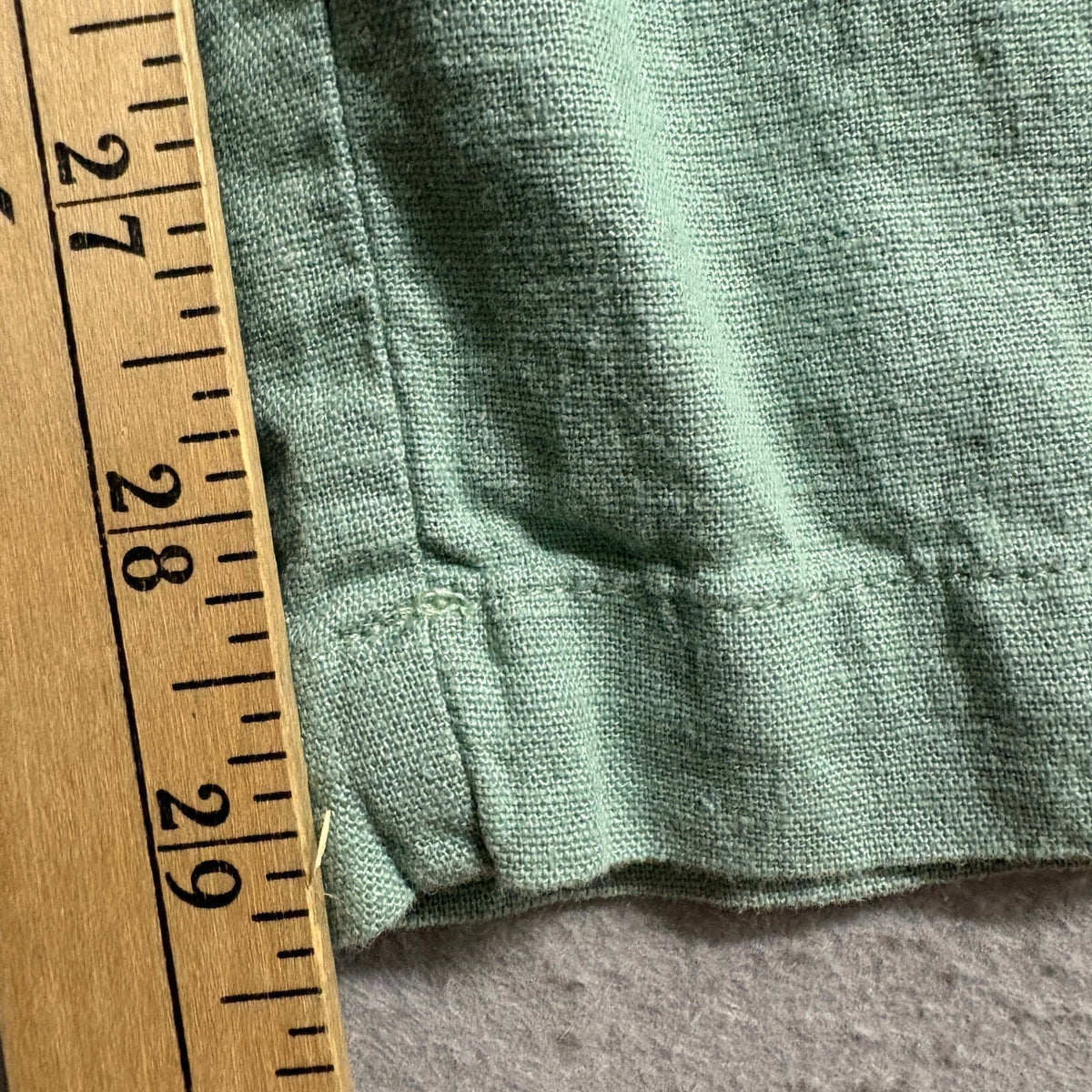 Gap Linen Blend Pants Womens Small Green Wide Leg Drawstring Elastic Waist