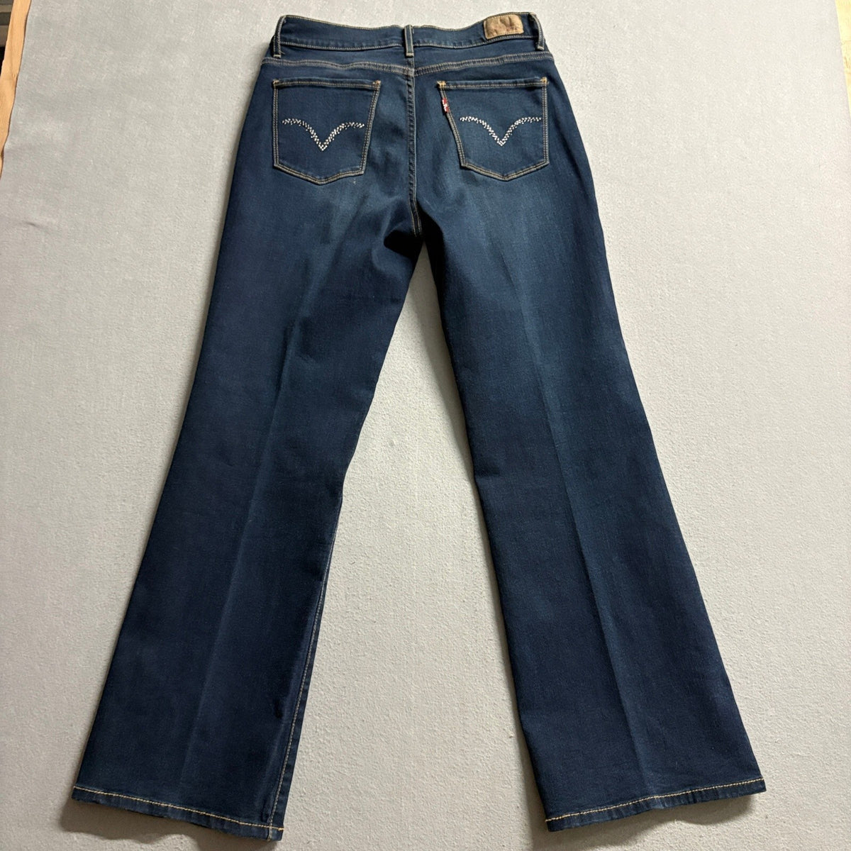 Levis 512 Perfectly Slimming Bootcut Jeans Womens Size 10 S/C Dark Wash Stretch