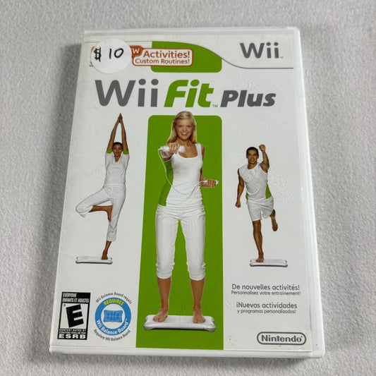 Wii Fit Plus Nintendo Wii Game Complete CIB with Manual