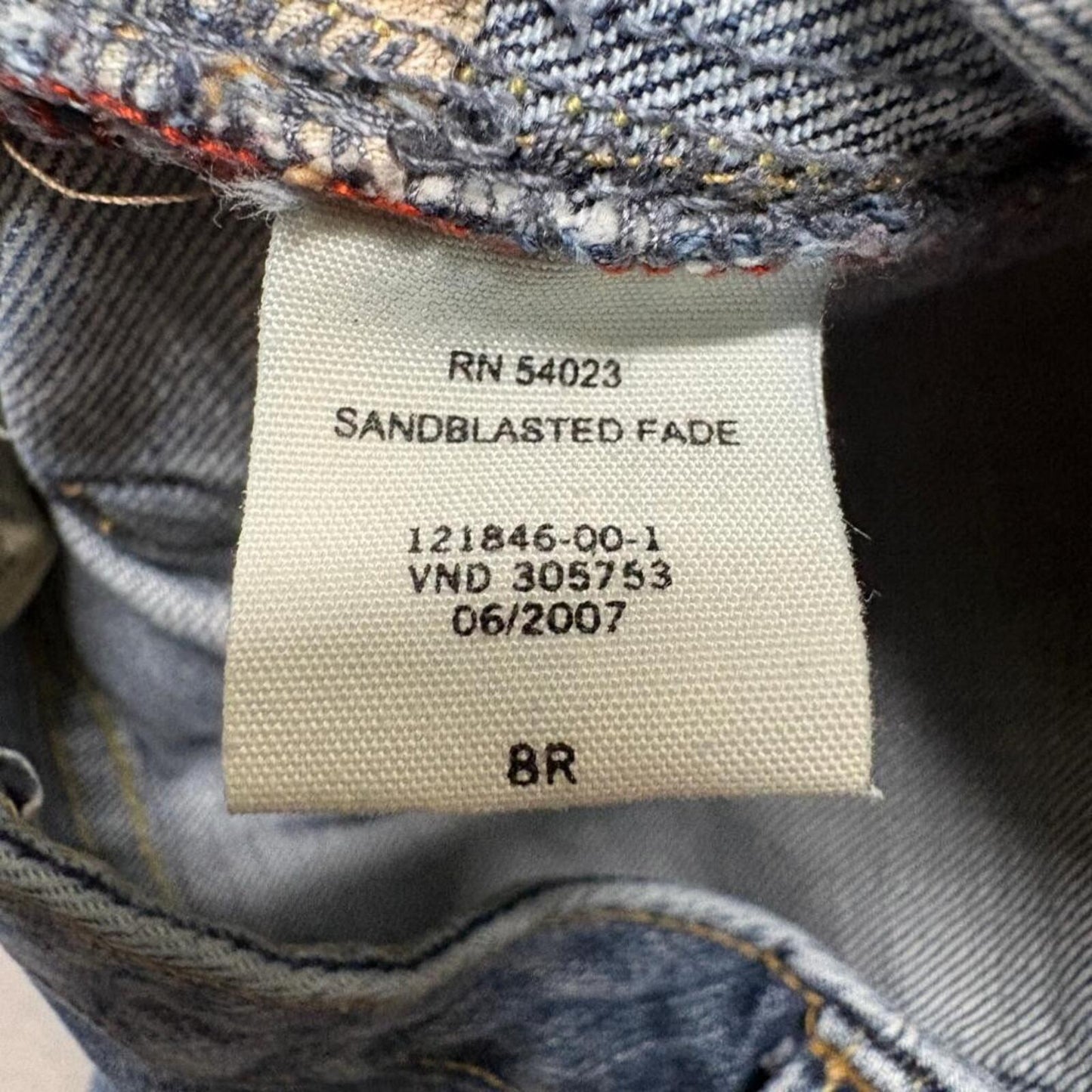 Gap 1969 Classic Fit Jeans Womens 8R Blue Denim Sandblasted Fade Stretch Bootcut