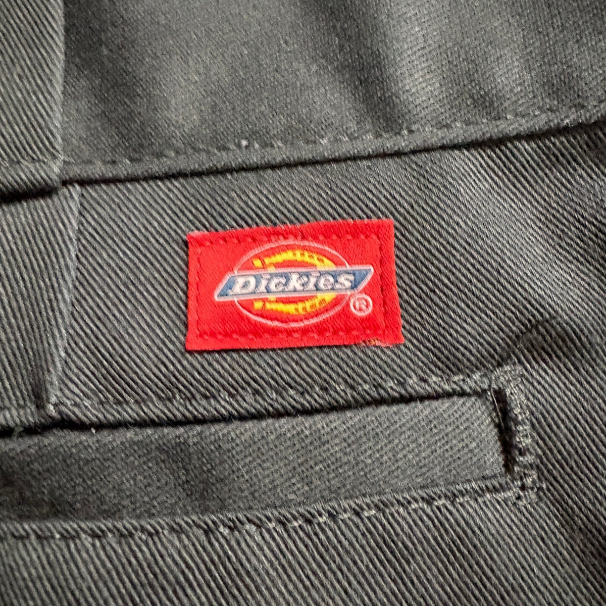 Dickies 774 Original Fit Work Pants Mens 32 Black Polyester Blend Flat Front