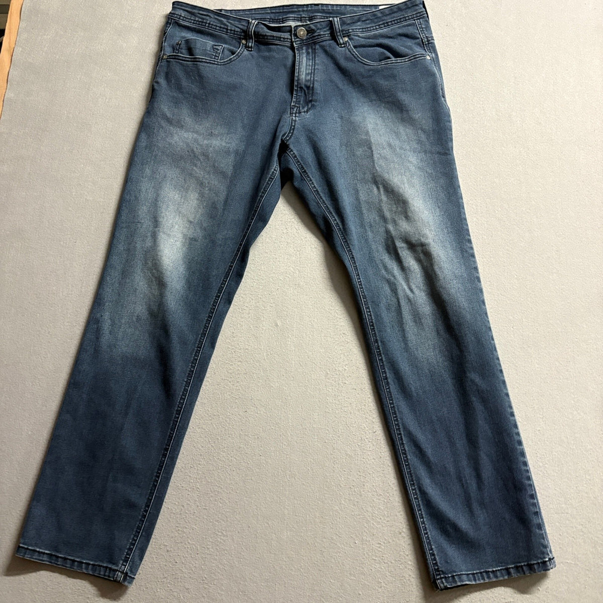Buffalo David Bitton Axel Slim Stretch Jeans Mens 38x32 Blue Denim