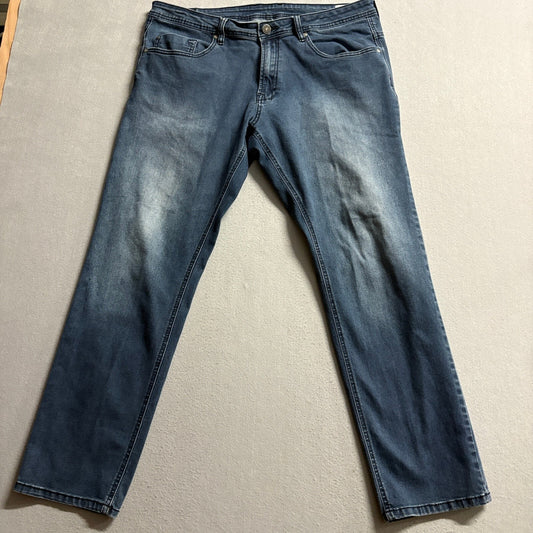 Buffalo David Bitton Axel Slim Stretch Jeans Mens 38x32 Blue Denim