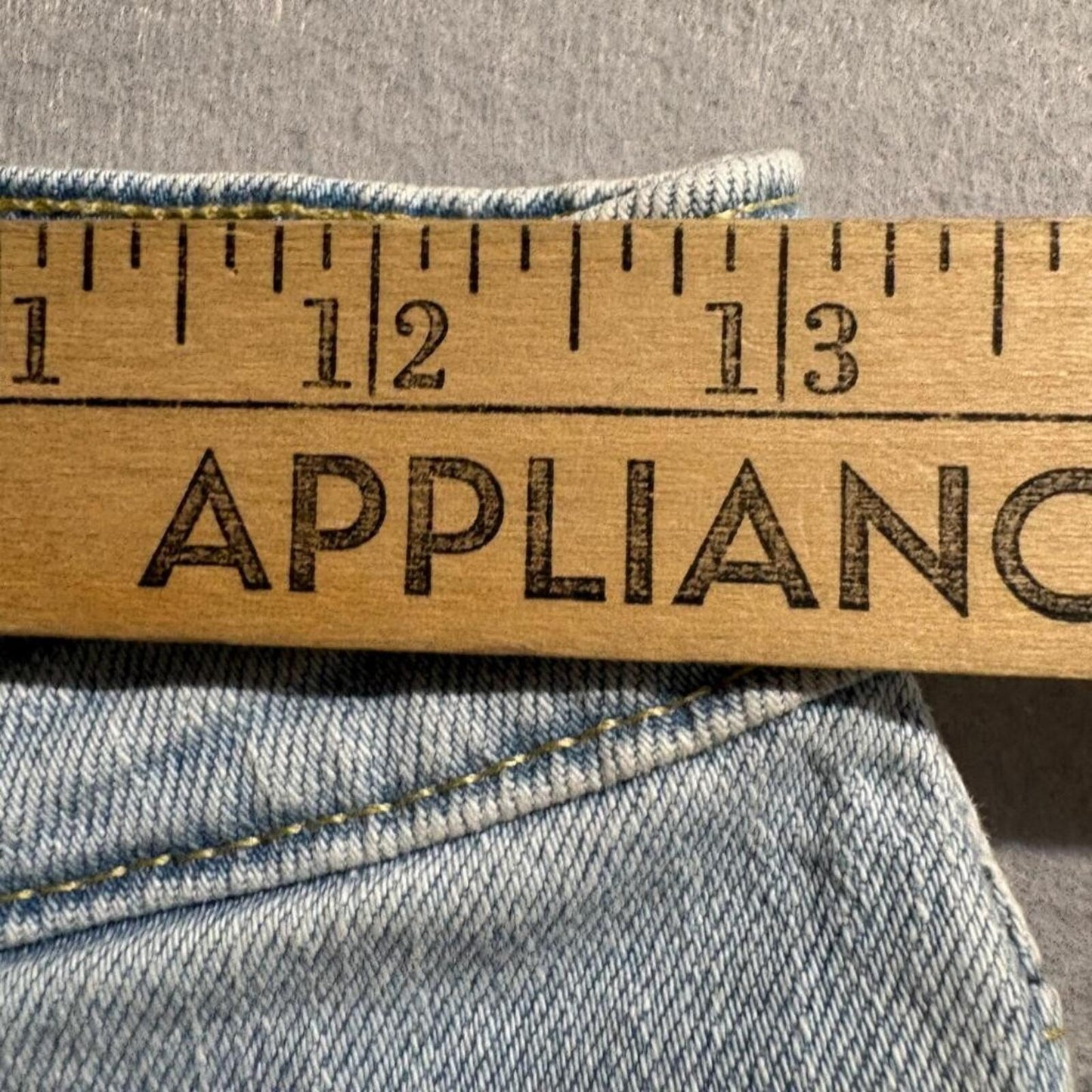 Free Assembly Full Wide Straight Jeans Womens Size 0 Light Wash Denim High Rise