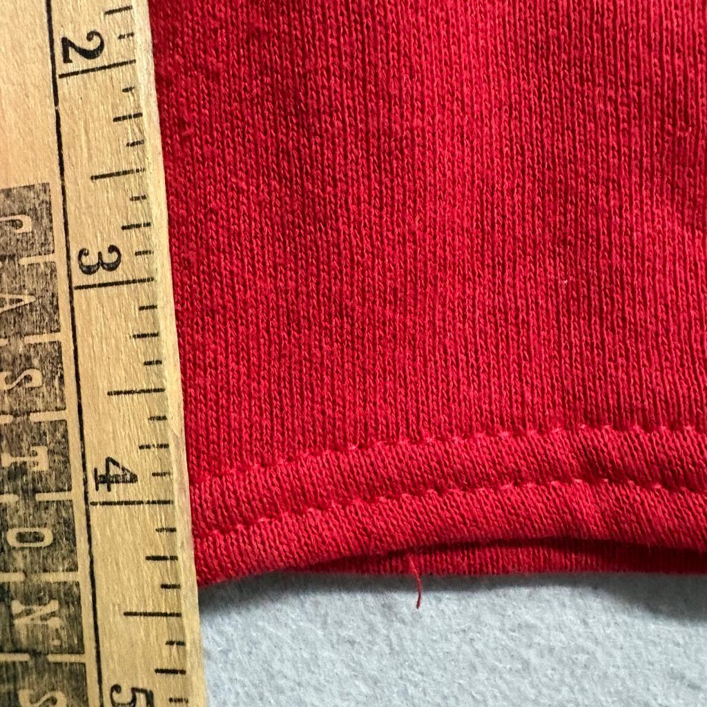 Vintage Lee Sweat Shorts Mens Large Red Cotton Blend Fleece Drawstring Made in