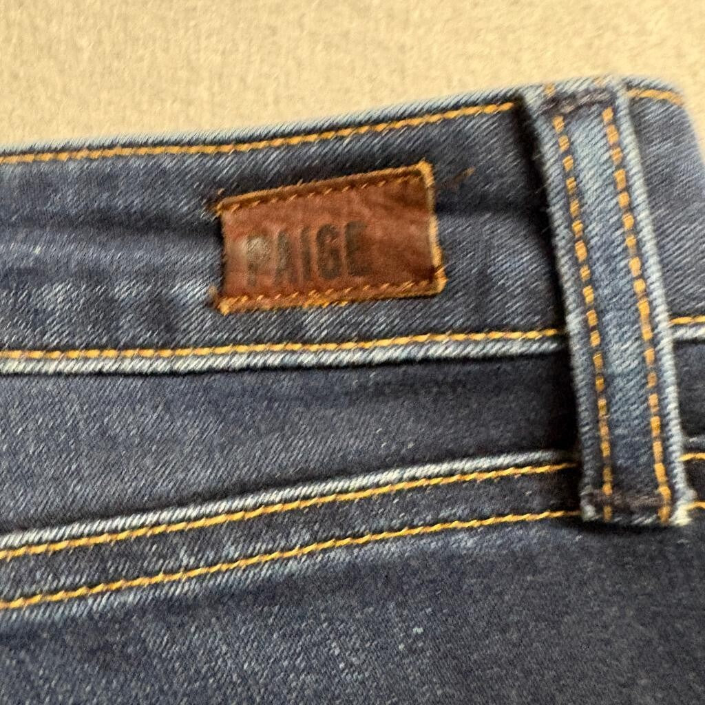 Paige Skyline Skinny Jeans Womens Size 29 Dark Wash Stretch Denim Blue