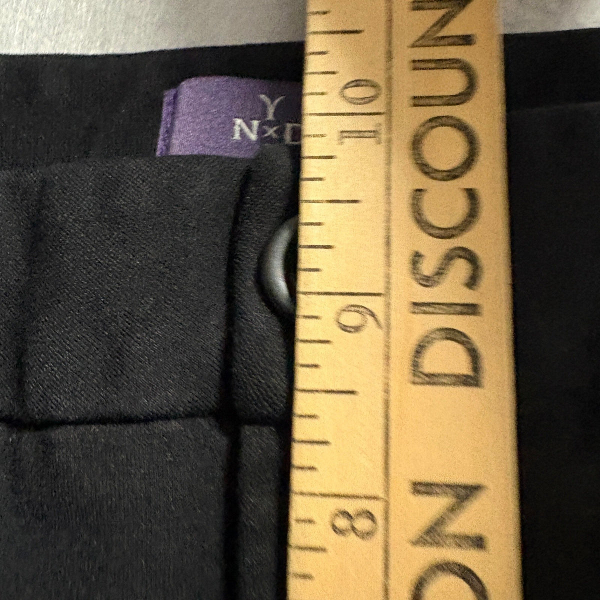 NYDJ Womens Pants 8P Black Ponte Knit Bootcut Stretch Dress Pants Career