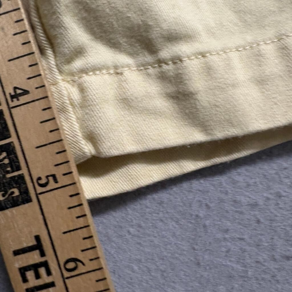 Tommy Hilfiger Chino Shorts Mens 40 Yellow Cotton Pleated Front Casual