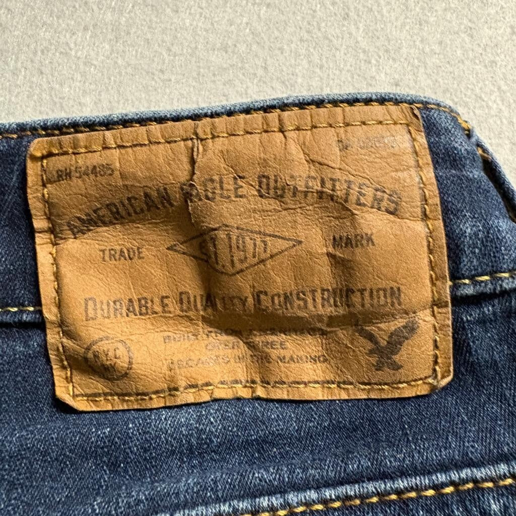 American Eagle Skinny Jeans Womens 28x28 Blue Flex 4 360 Stretch Denim