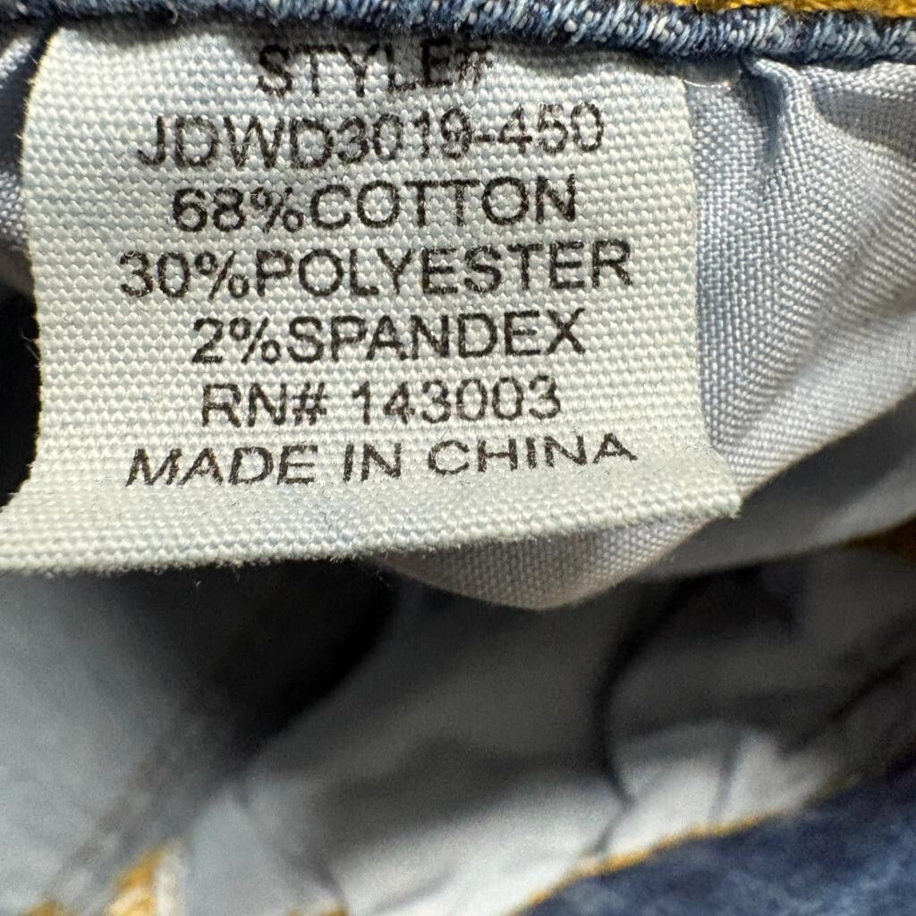 Love Soho Denim Jeans Womens Size 3 Blue Medium Wash Wide Leg Stretch