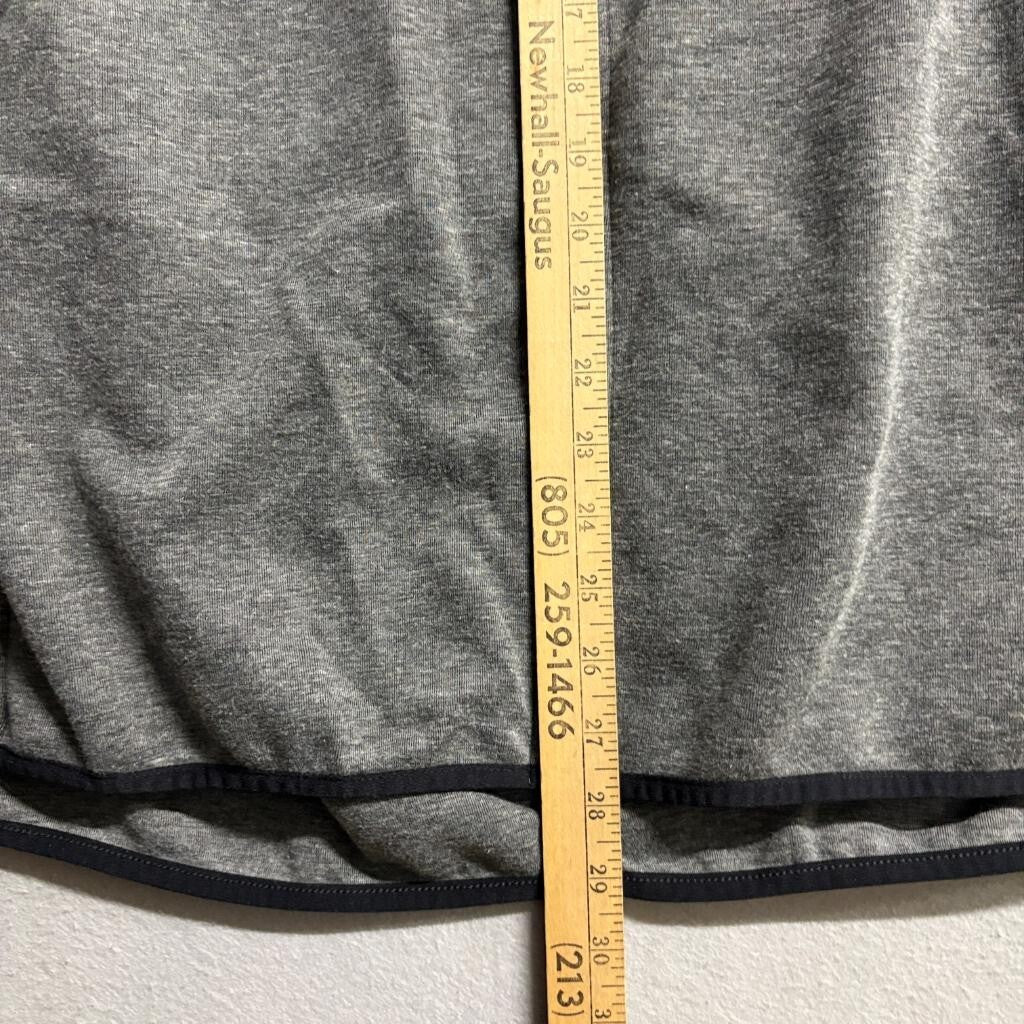 Russell Athletic Hoodie Mens 2XL Gray Neon Green Full Zip Hooded Sweatshirt