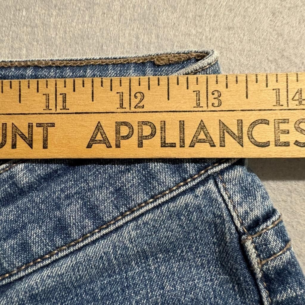 Bubblegum USA Vintage Flare Jeans Womens Size 3/4 Medium Wash Stretch Denim Y2K