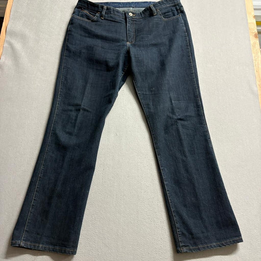 Wrangler Q-Baby Ultimate Riding Jeans Womens 19/20 x 34 Dark Wash Bootcut Denim