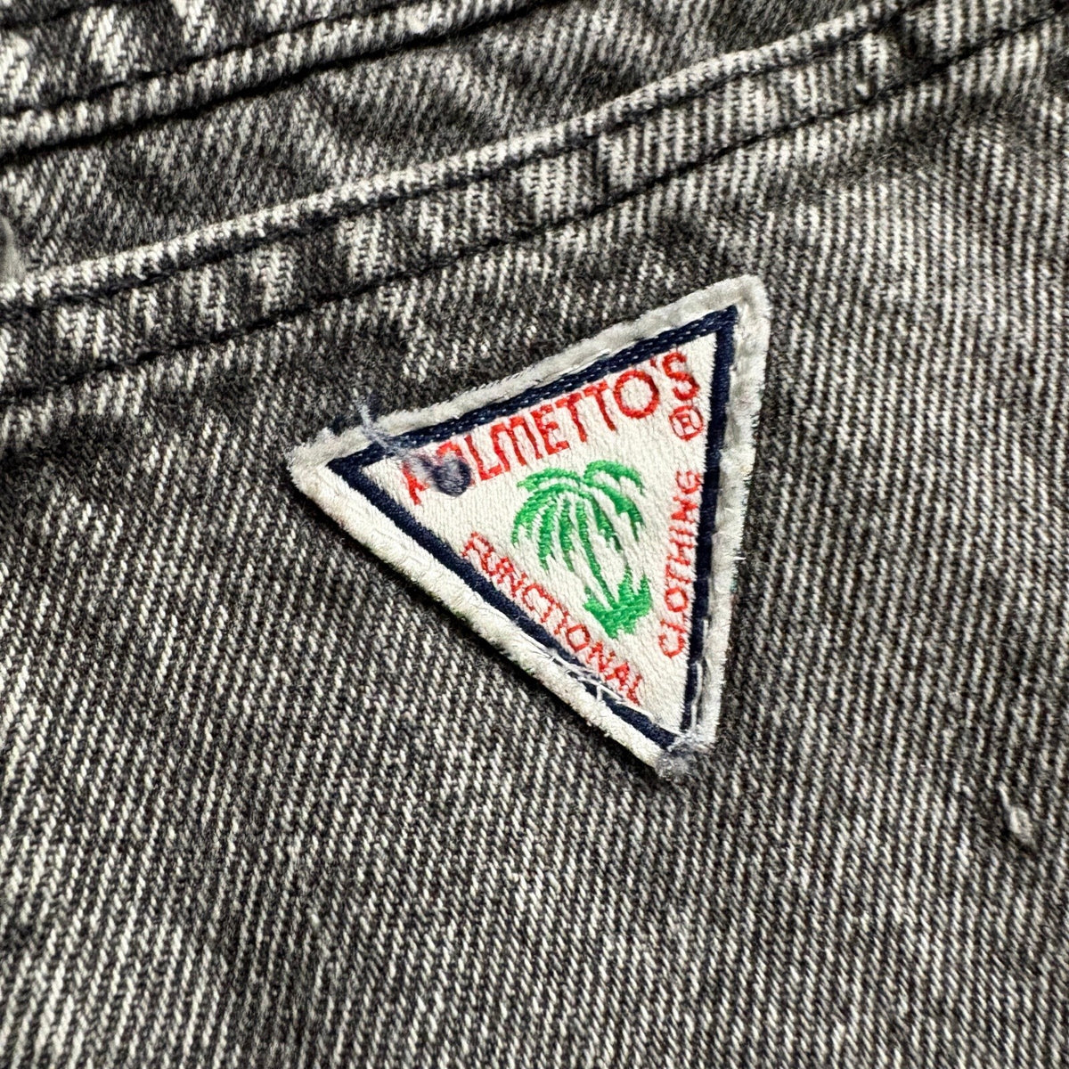 Vintage Palmetto's Acid Wash Jeans Womens Size 9 High Waist Tapered Leg Gray 80s