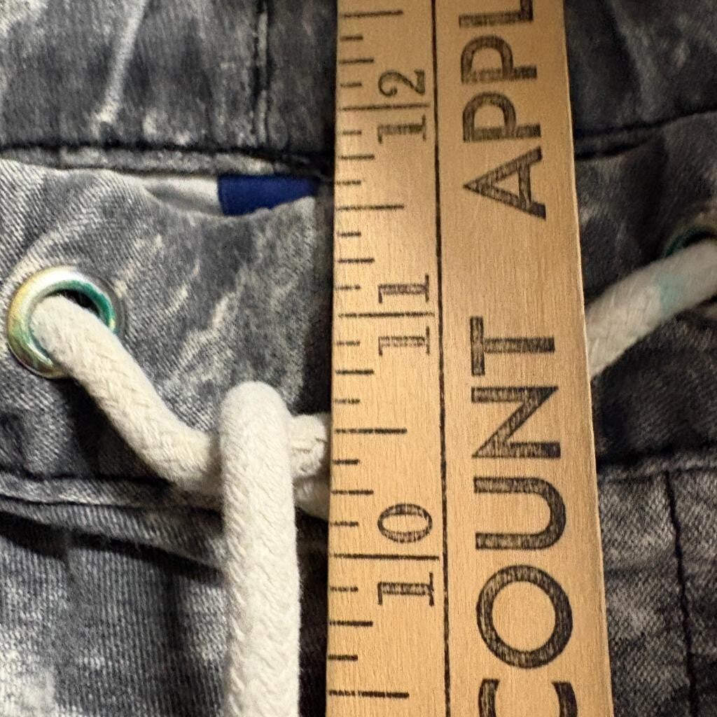 H&M Divided Mens Jogger Pants Size 32 Acid Wash Gray Elastic Waist Drawstring