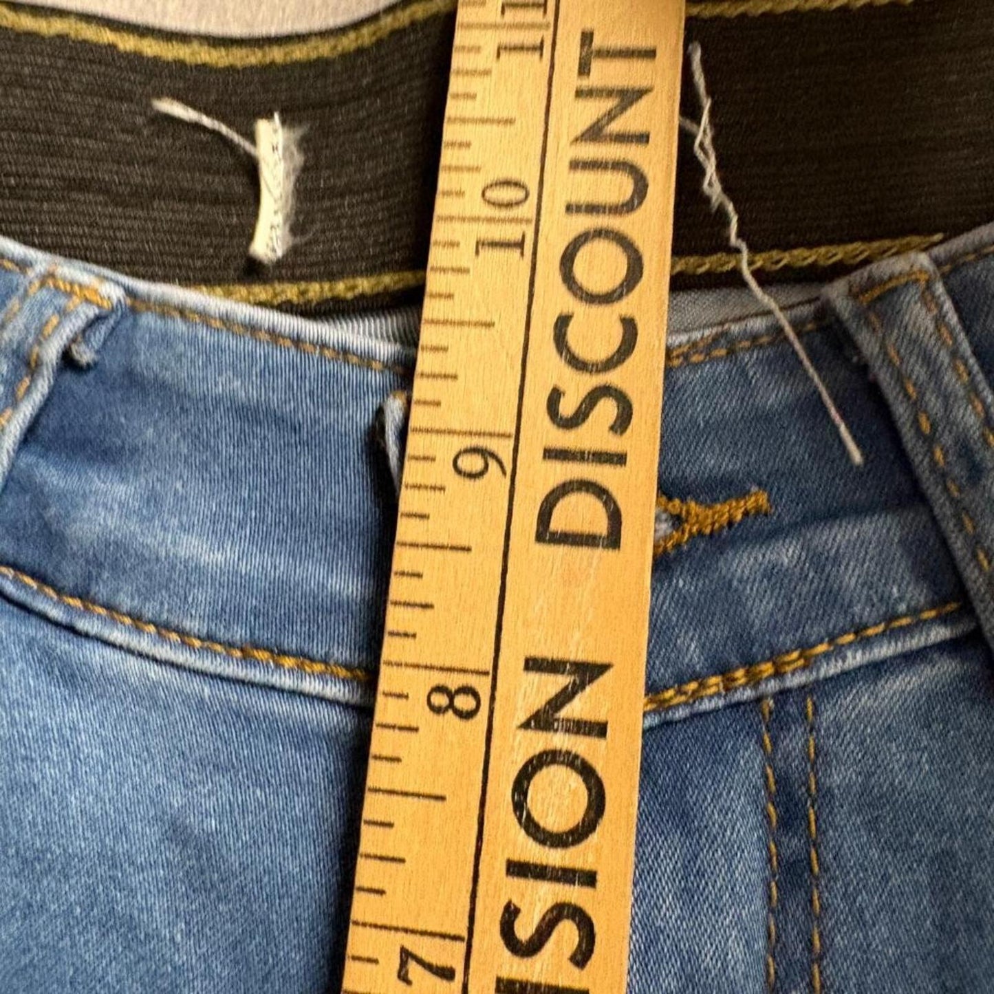 Angels of Difference Skinny Jeans Womens Size 6/28 Blue Stretch Denim Mid Rise