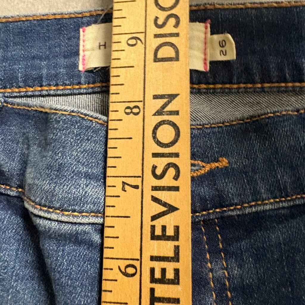 Hatch Maternity Skinny Jeans Womens Size 26 Blue Denim Elastic Side Panels