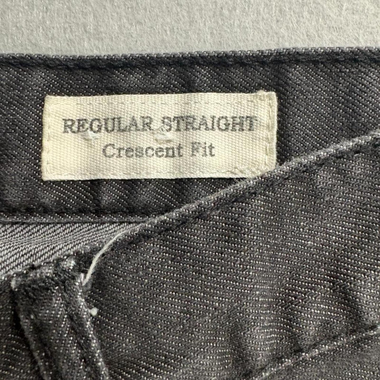 Guess Jeans Mens 32x28 Gray Regular Straight Crescent Fit Denim Pants 32x29
