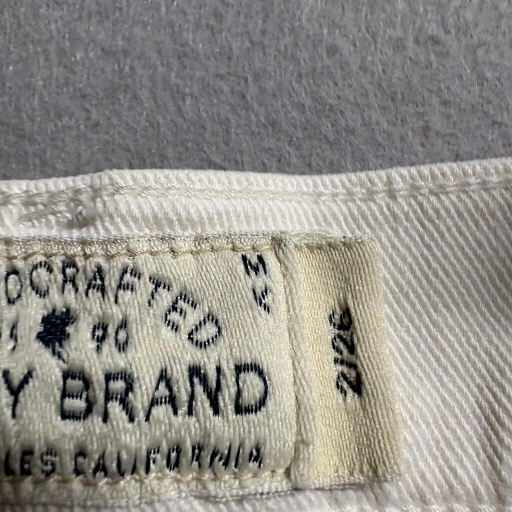 Lucky Brand Sienna Slim Boyfriend Jeans Womens 2 26 White Distressed Ripped