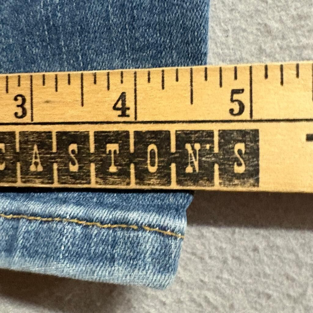 Good American Good Legs Distressed Skinny Jeans Womens Size 4/27 Blue Stretch