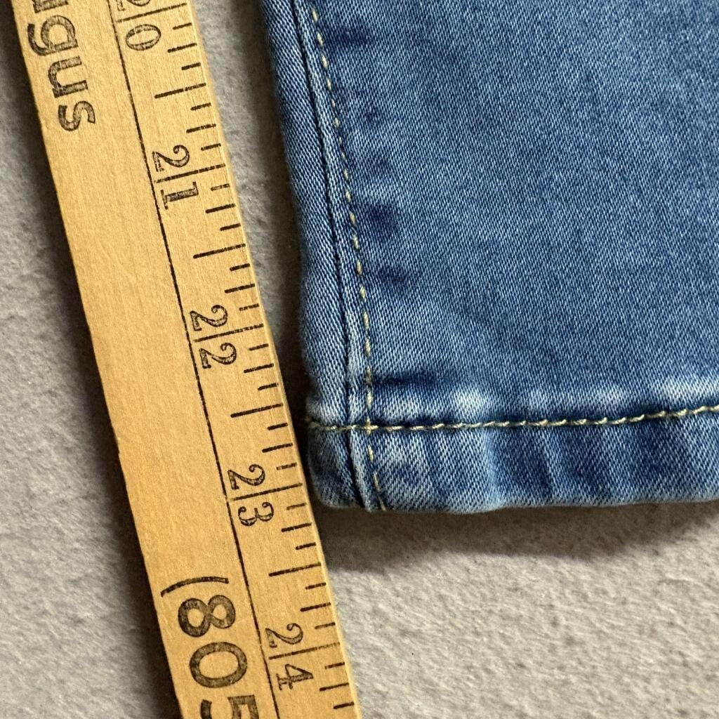Angels of Difference Jeans Womens 4P Blue Denim Comfort Waist Ankle Crop Stretch