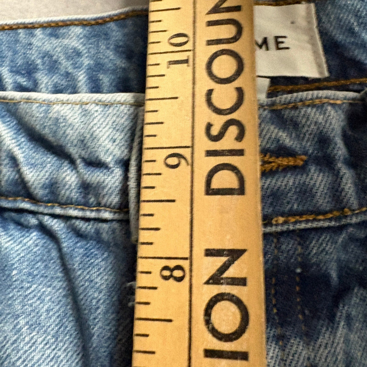 FRAME Le Slouch Denim Jeans Womens Size 24 Bluejay Rips Distressed Button Fly