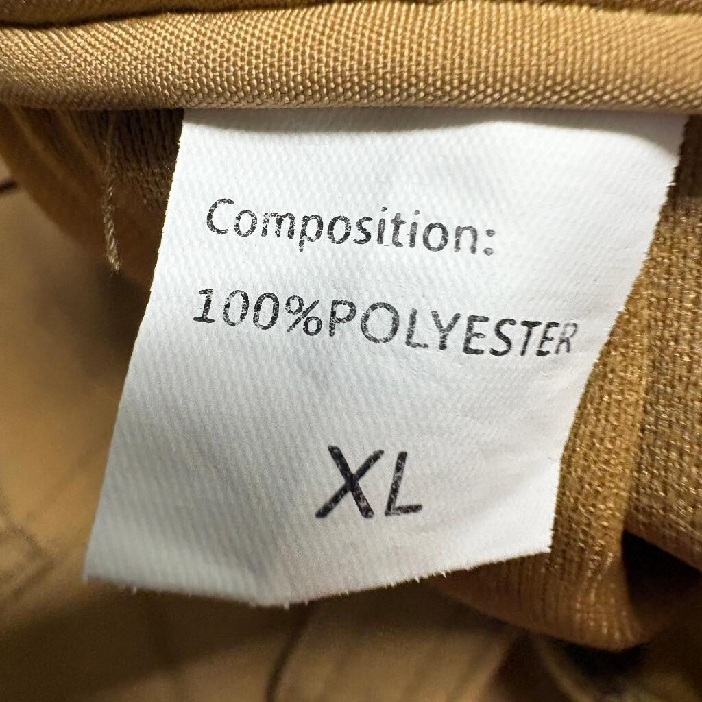 Unbranded Mens Tactical Cargo Pants XL Brown Polyester Hiking Outdoor Utility