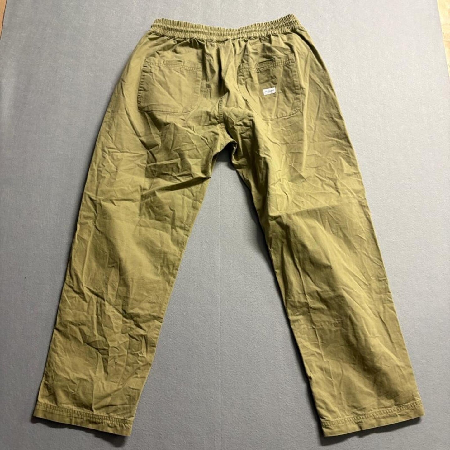 The Hundreds Mens Pants XL Khaki Tan Cotton Elastic Drawstring Waist Chino