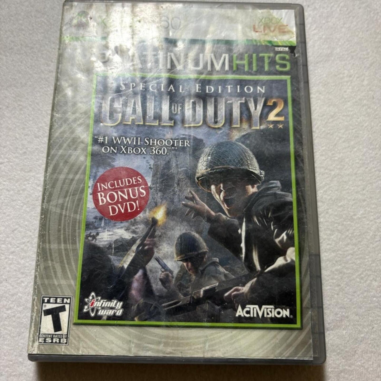 Call of Duty 2 Special Edition Platinum Hits Xbox 360 CIB Tested Works