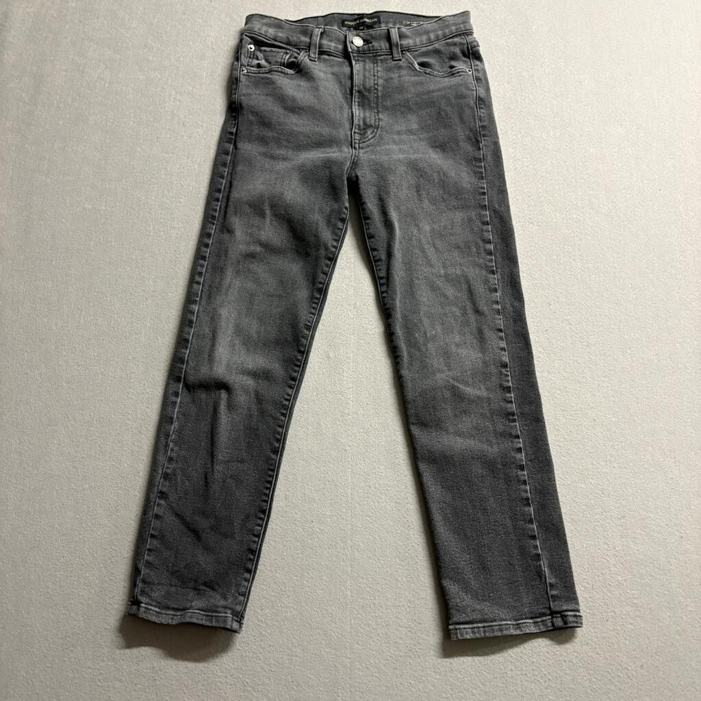 Modern American La Fayette Narrow Jeans Womens 26 Gray High Rise Slim Straight