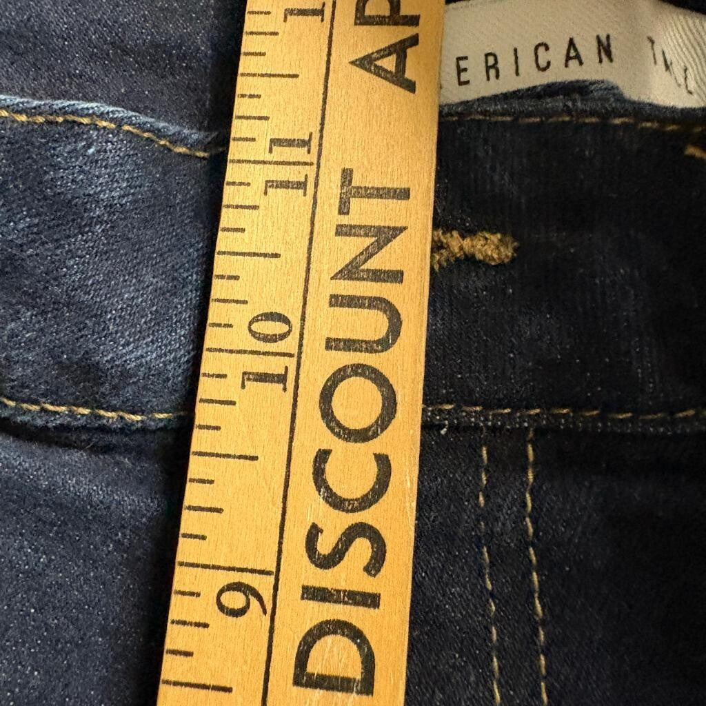 American Tall Chloe High Rise Flare Jeans Womens 27 x 35 Indigo Dusk Blue