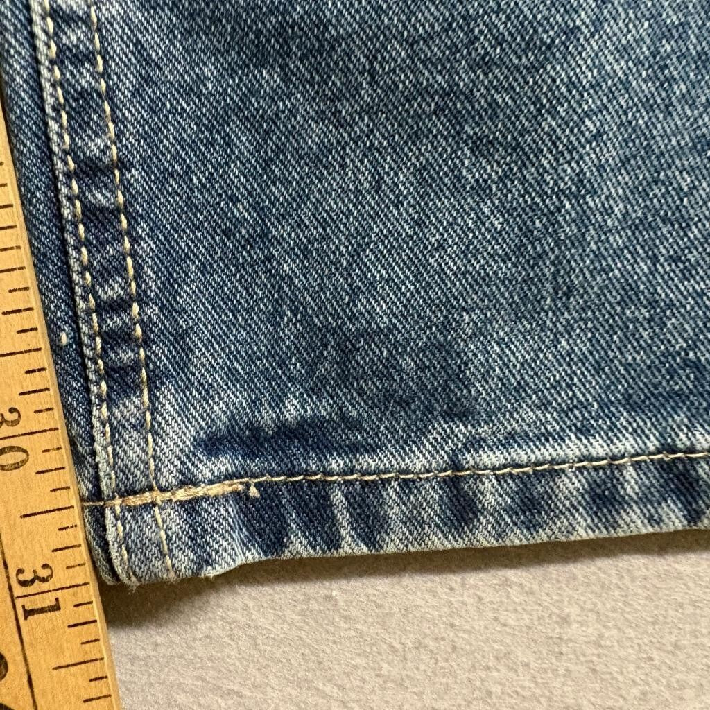 Refuge Denim Straight Leg Jeans Womens Size 5 Blue Low Rise Rigid Cotton