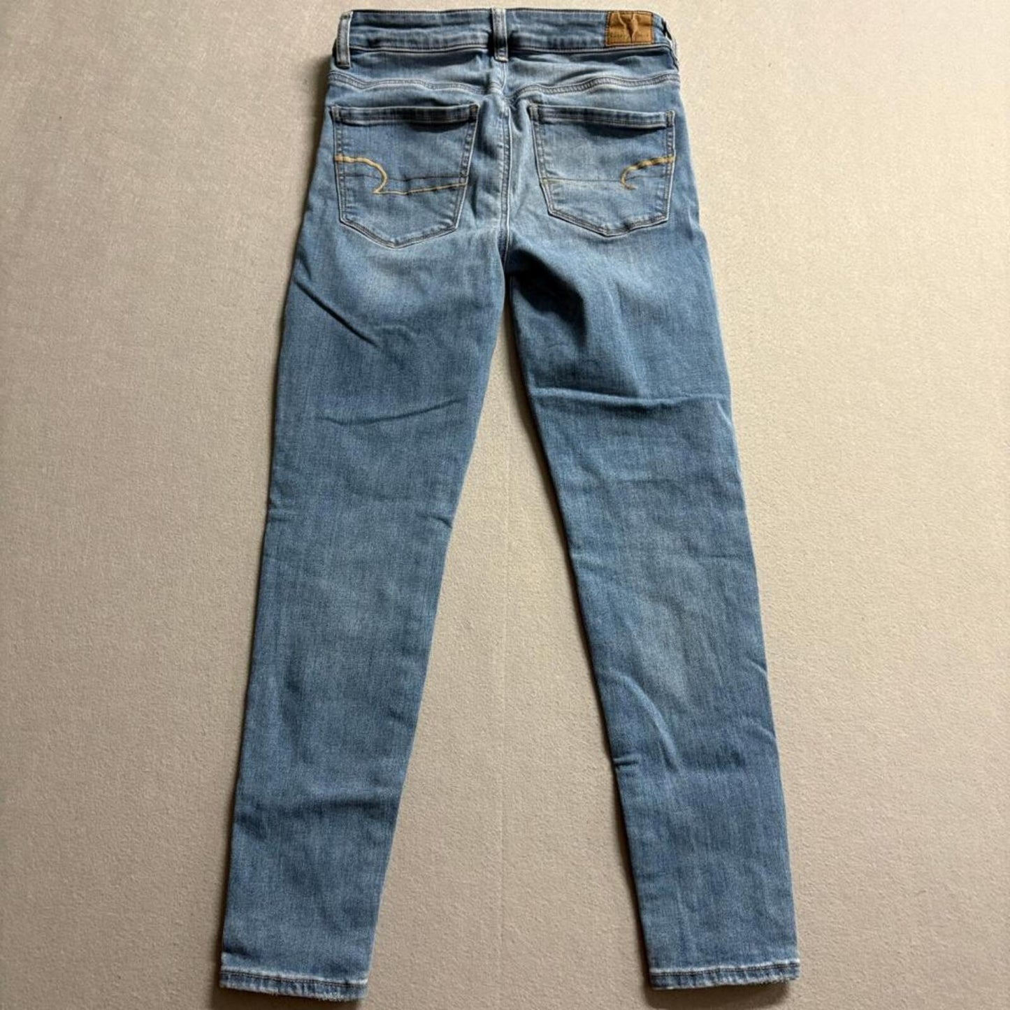 American Eagle Next Level Stretch Hi-Rise Jegging Jeans Womens 6 Short Blue