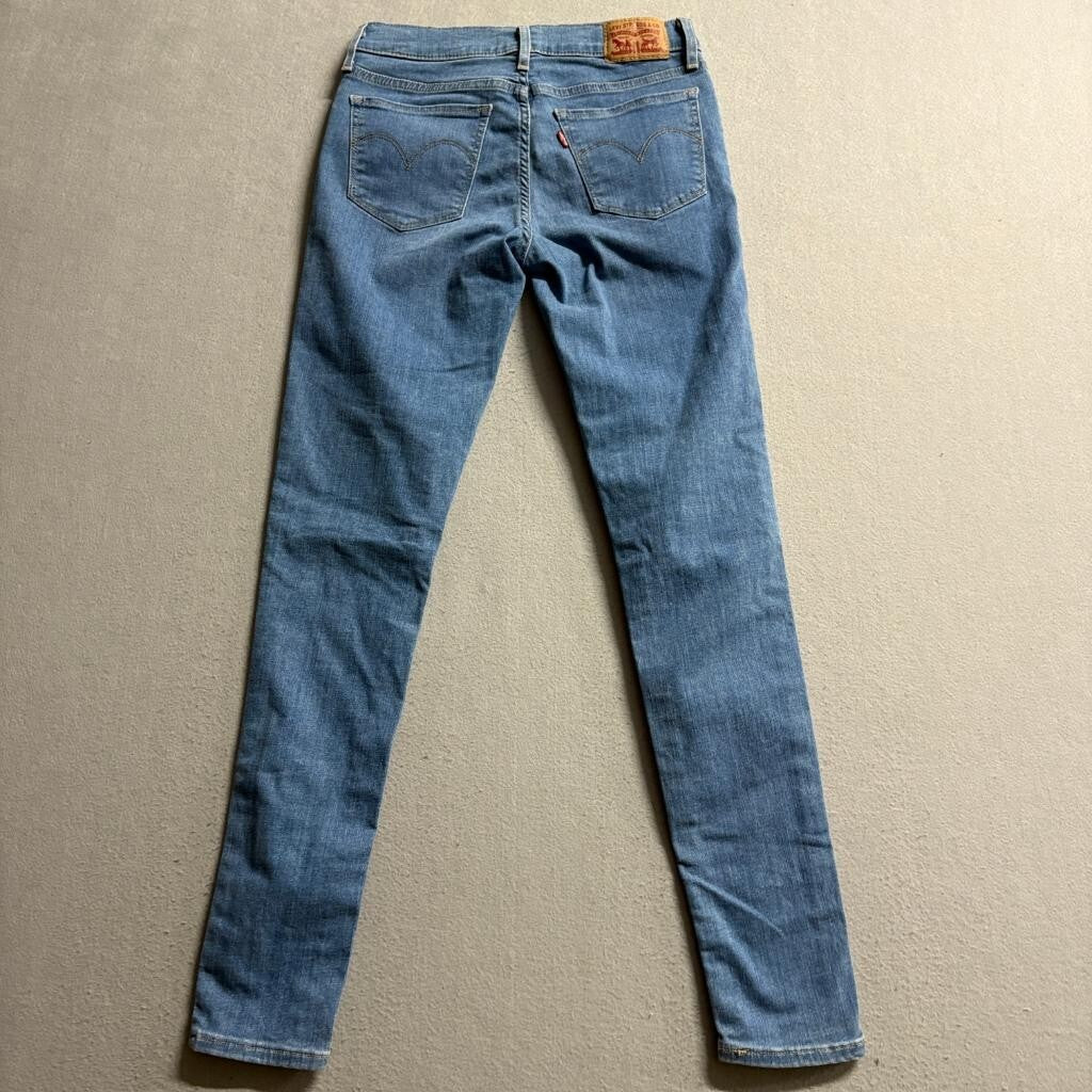 Levi's 710 Super Skinny Jeans Womens Size 27 W27 L30 Medium Wash Denim