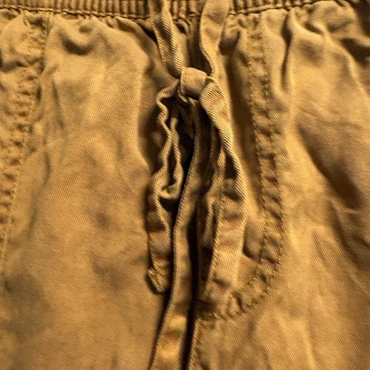 Nicole Miller New York Cargo Jogger Pants Womens Small Brown Elastic Drawstring