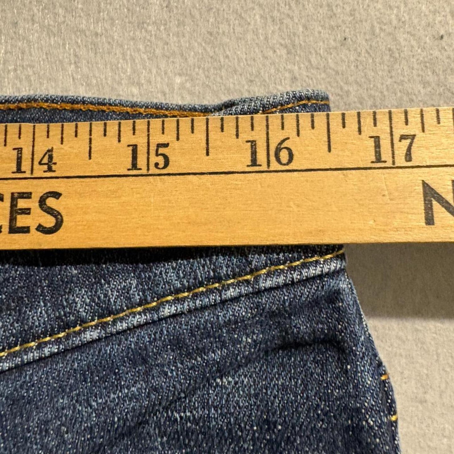 Hollister Slim Straight Jeans Mens 32x30 Dark Wash Blue Stretch Denim Pants