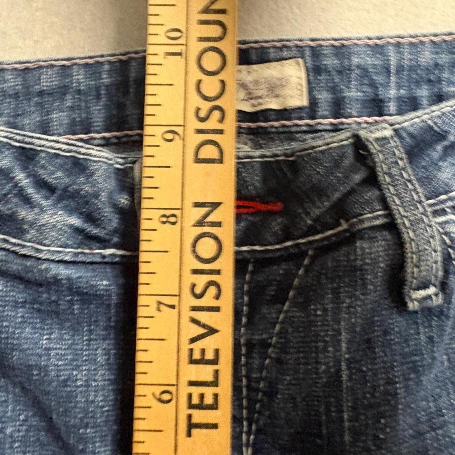 Wrangler Twenty X Jeans Womens 7/8 x 32 Blue Denim Low Rise Slim Fit Bootcut
