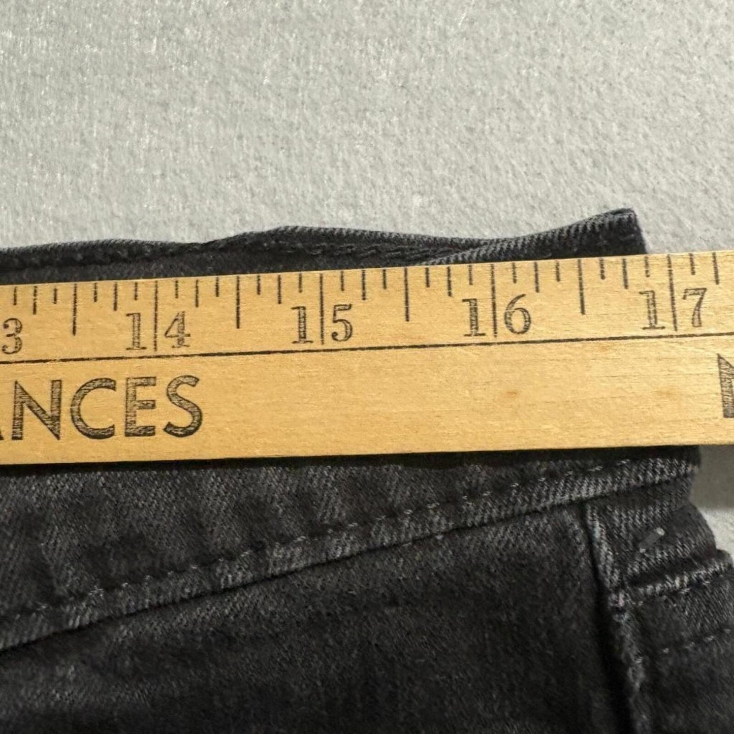 Levis 505 Regular Fit Jeans Mens W36 L30 Black Denim Straight Leg Pants