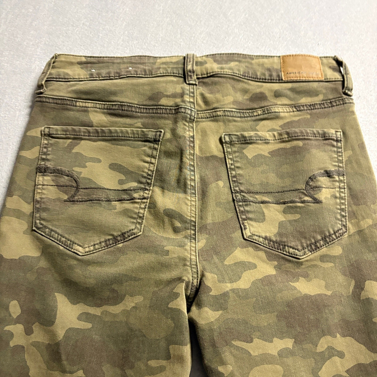 American Eagle Hi Rise Jegging Womens 10 Camo High Waisted Super Stretch Pants