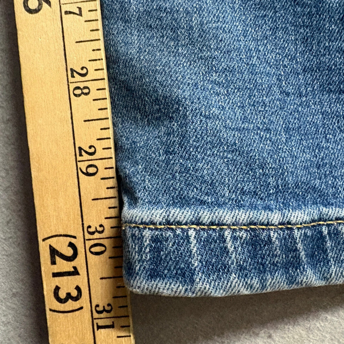 Gap 70s Flare High Rise Jeans Womens 33 16R Blue Denim Stretch Patch Pocket