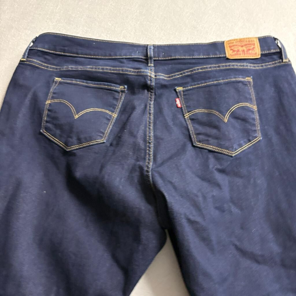 Levi's 311 Shaping Skinny Jeans Womens 18W S Dark Wash Blue Denim Stretch