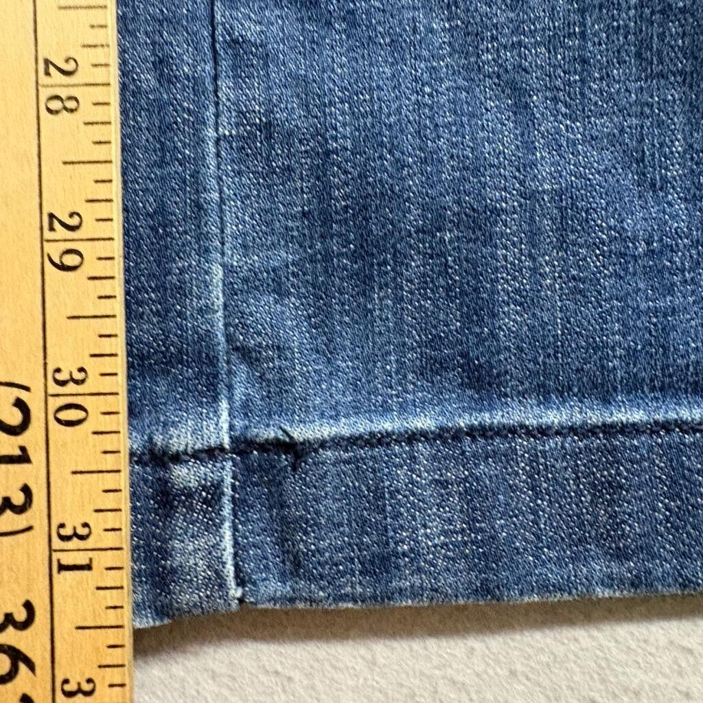 White House Black Market Trouser Jeans Womens 6 Extra High Rise Blue Wide Leg